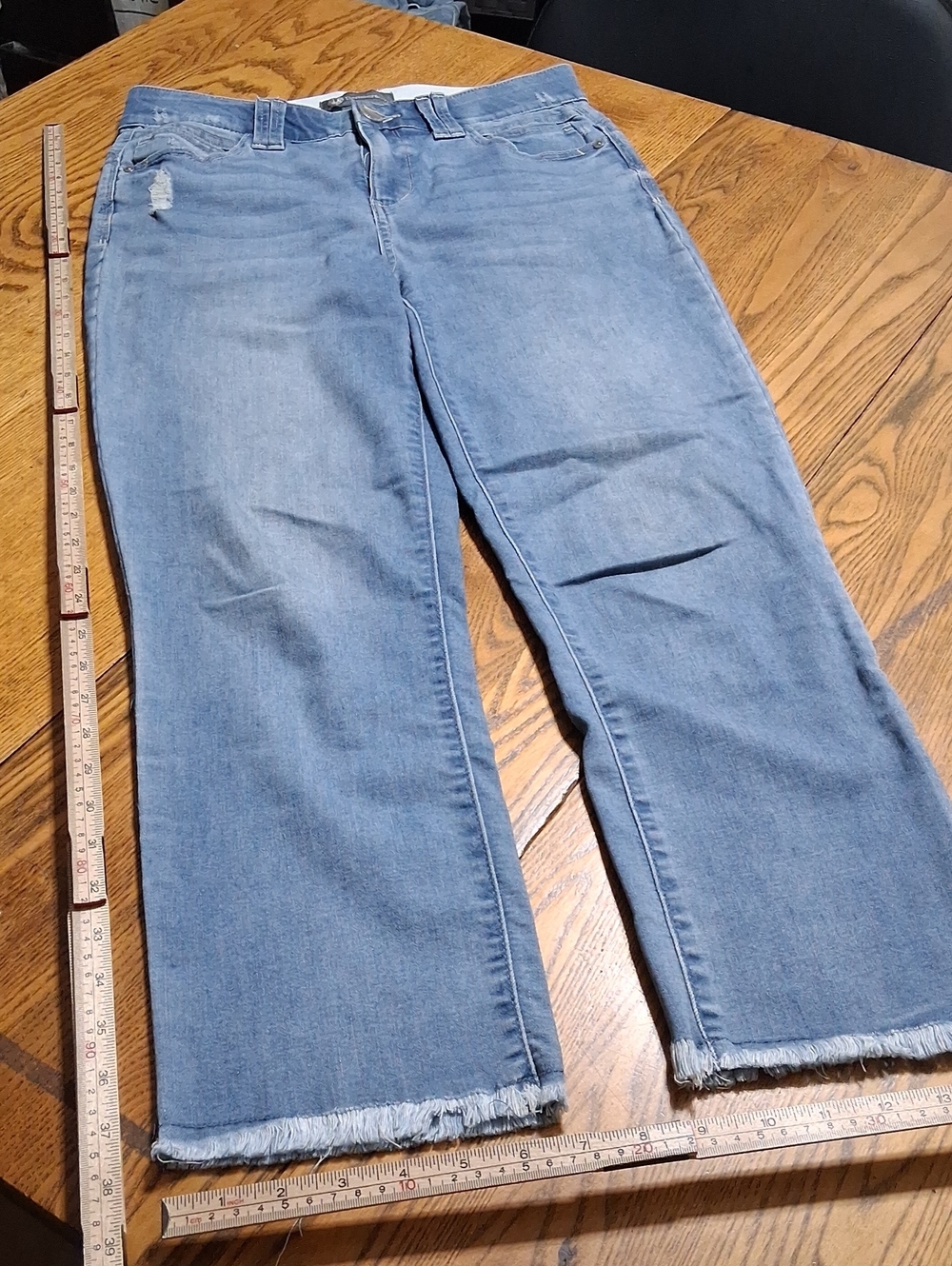 DEMOCRACY Jean Womens 6 BLUE STRAIGHT LEGS ? Preowned Denim AB TECHNOLOGY Used